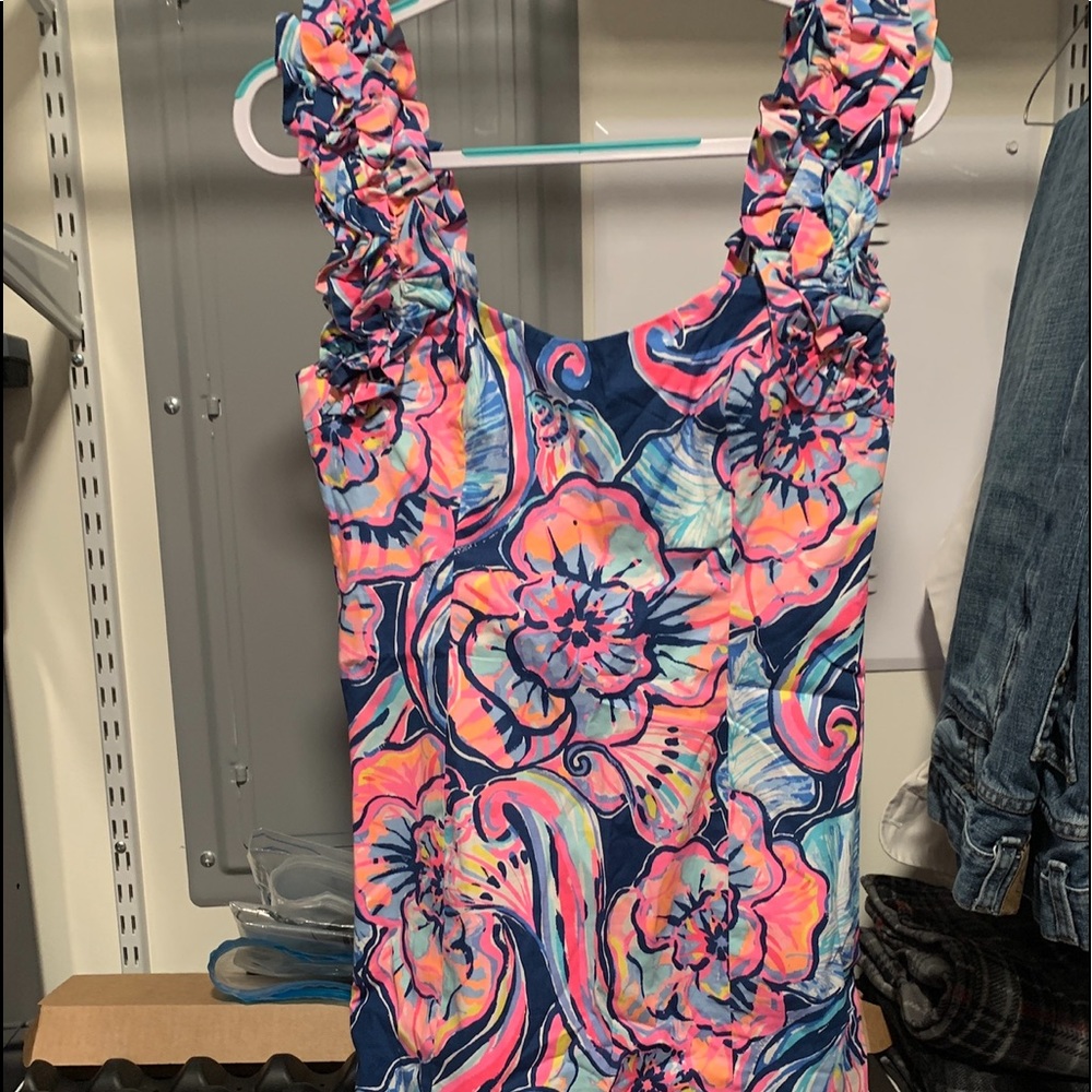 Lilly Pulitzer High Tide Navy Boho Bateau Shift